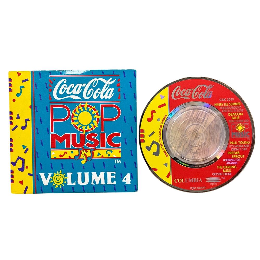 Coca-Cola Pop Music Mini Cd Volume 4.   1991 Coca-Cola promotional mini-cd